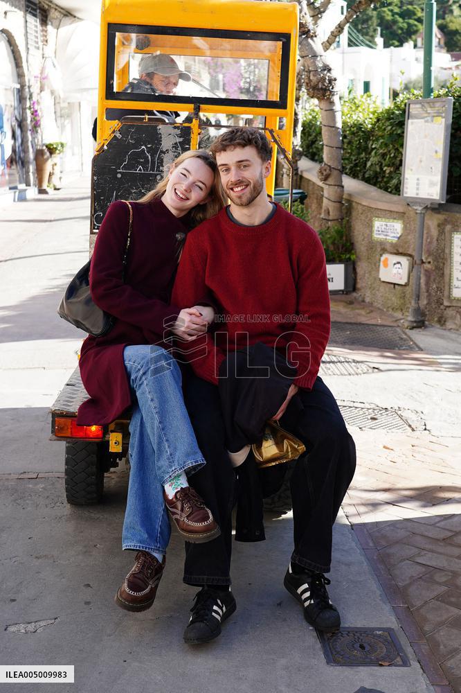 Alanah Bloor with Fred Topping in Capri - Italy