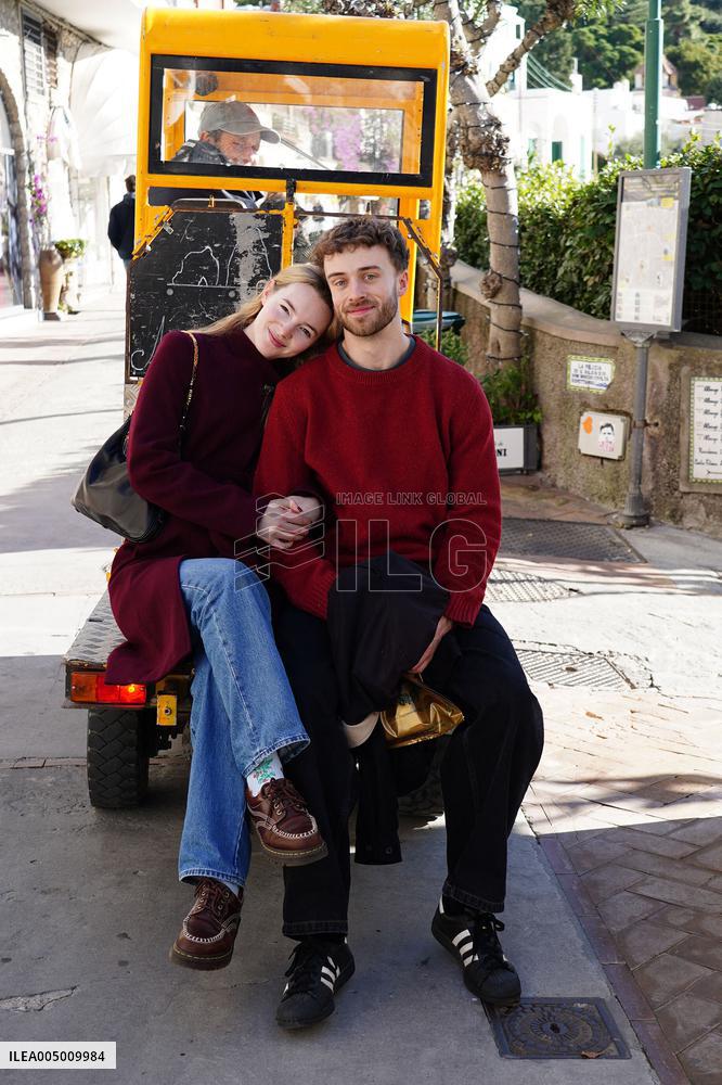 Alanah Bloor with Fred Topping in Capri - Italy