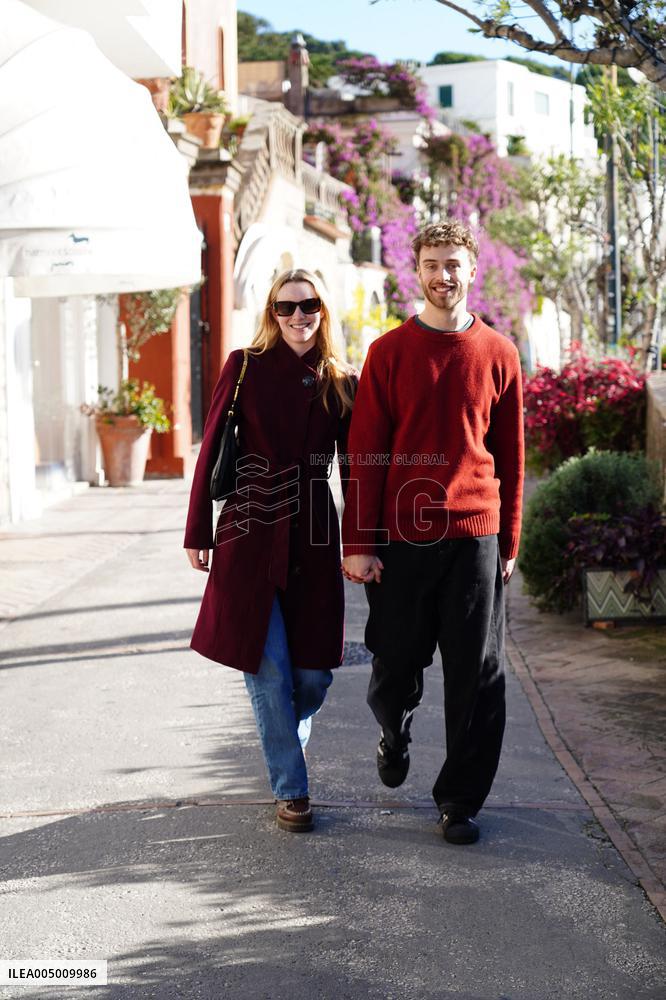 Alanah Bloor with Fred Topping in Capri - Italy