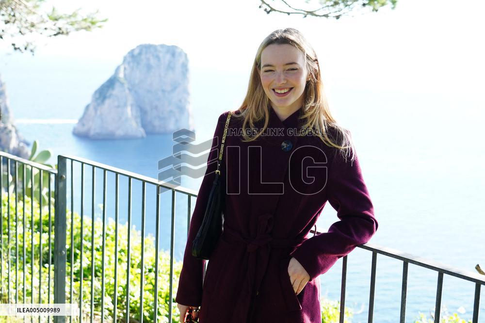 Alanah Bloor with Fred Topping in Capri - Italy