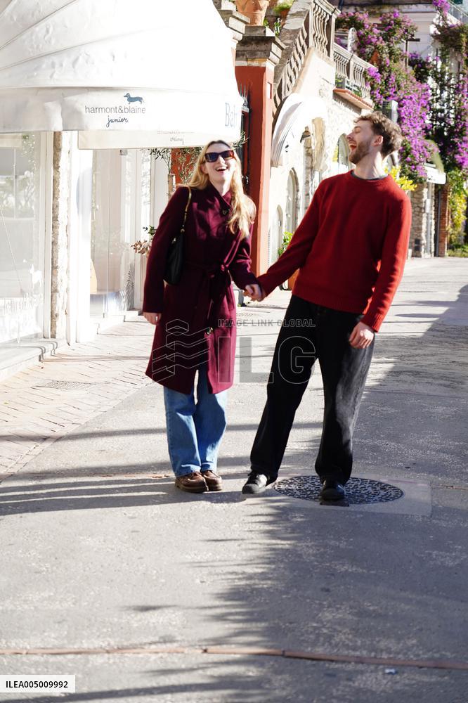 Alanah Bloor with Fred Topping in Capri - Italy