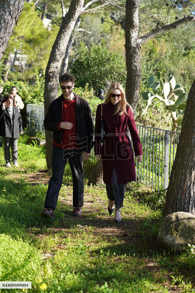 Alanah Bloor with Fred Topping in Capri - Italy