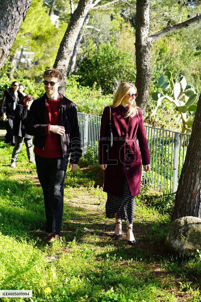 Alanah Bloor with Fred Topping in Capri - Italy