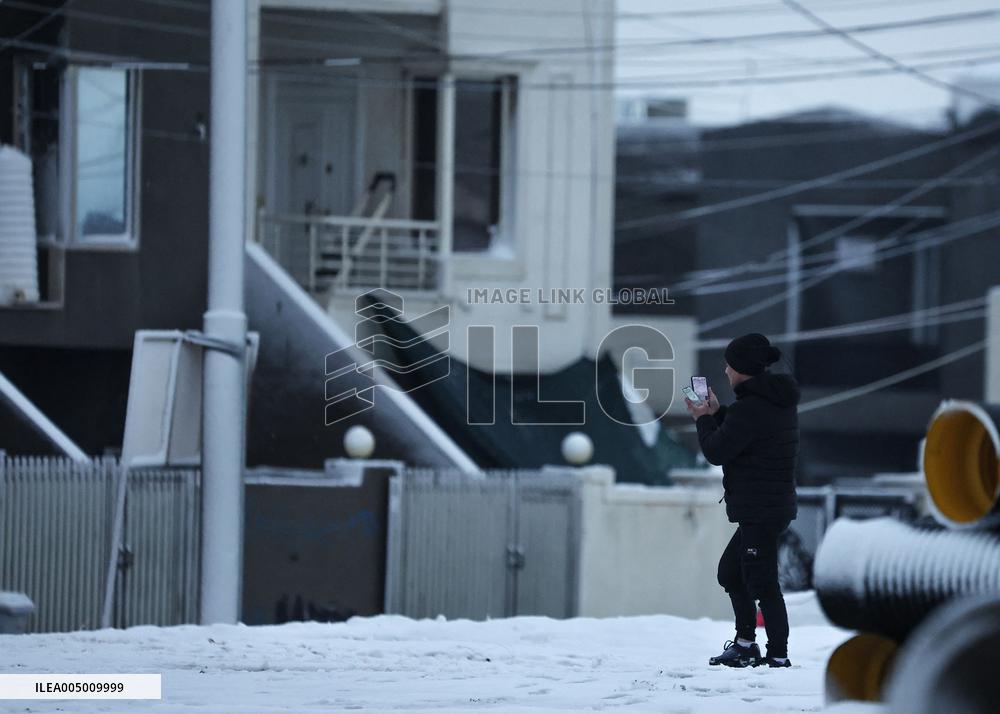 Rare Heavy Snowfall Blankets Erbil After 6 Years - Iraq