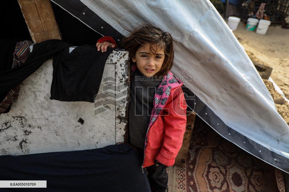 Gaza Displaced Palestinians - Gaza City