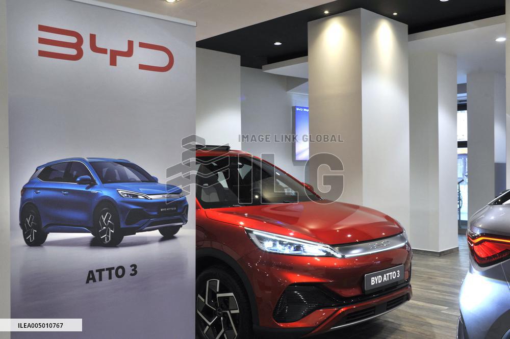 Illustration - Paris BYD Cars Showroom