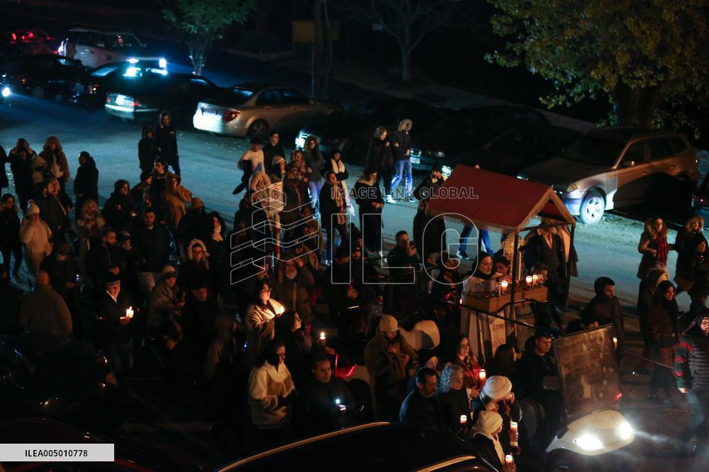 Mass Celebrated on Christmas Eve - Lebanon