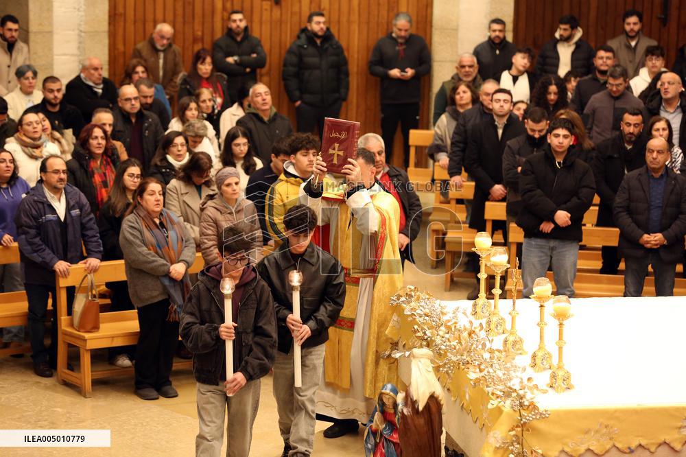 Mass Celebrated on Christmas Eve - Lebanon