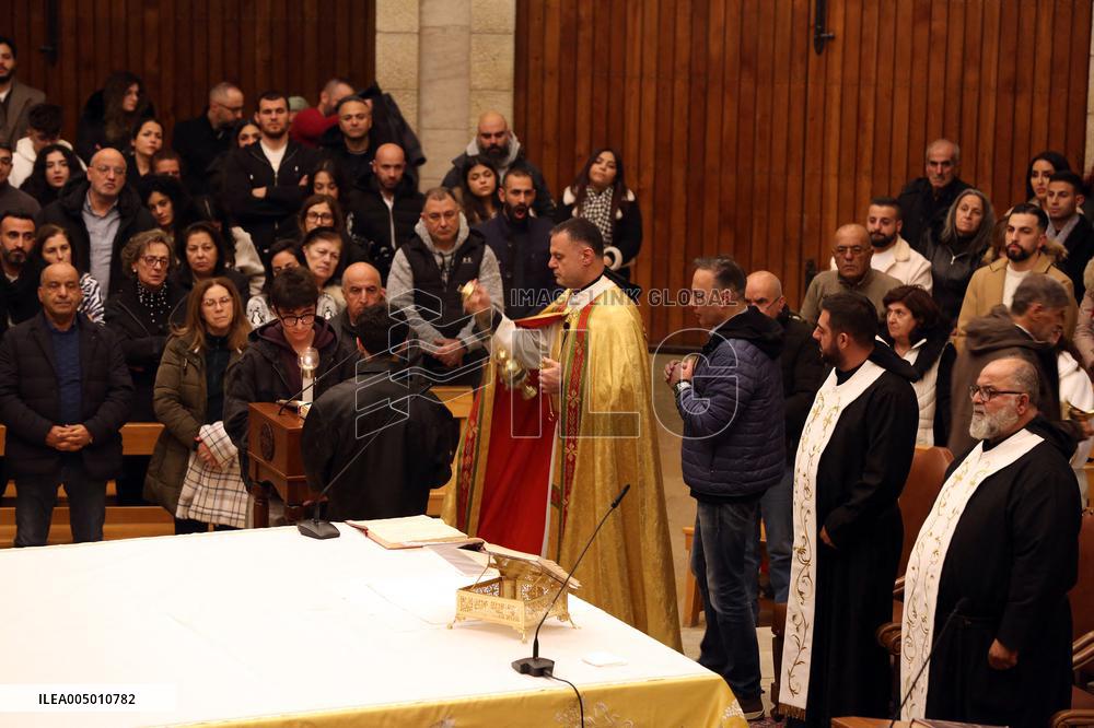 Mass Celebrated on Christmas Eve - Lebanon