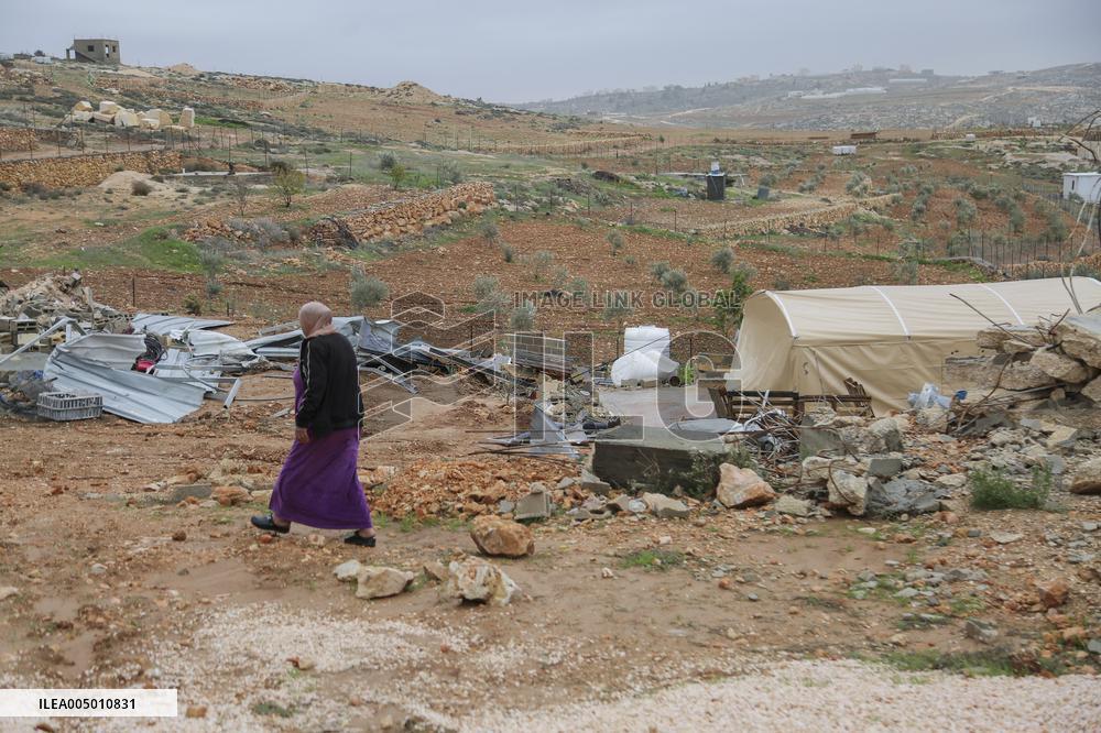 Life in Tents After Demolition - Palestine
