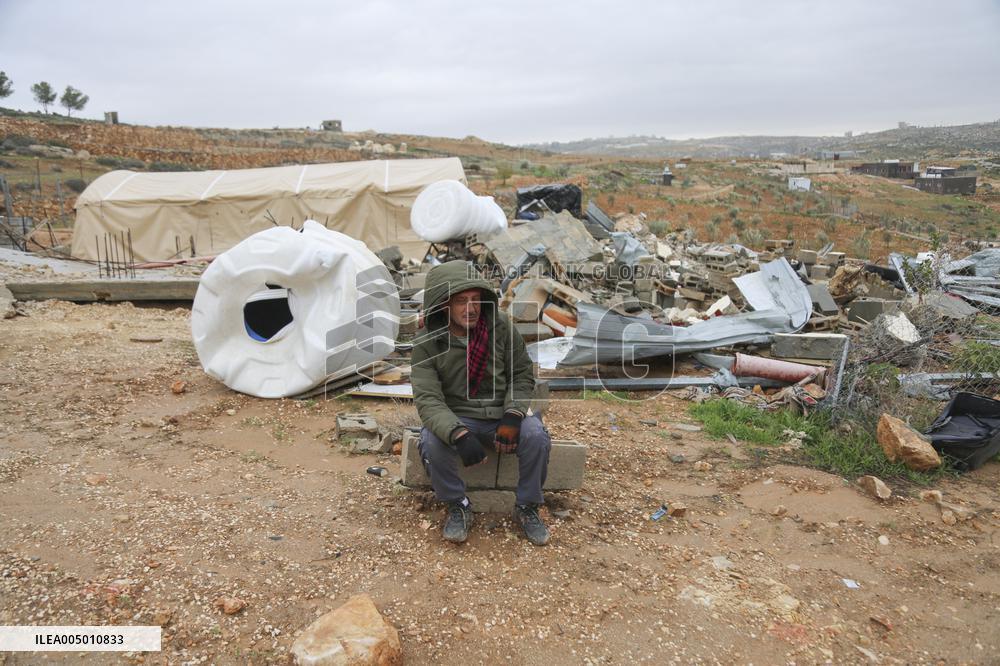 Life in Tents After Demolition - Palestine
