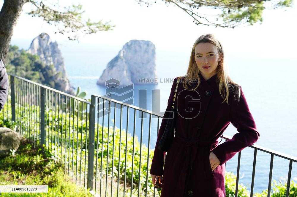 Alanah Bloor With Fred Topping At Capri Hollywood - Capri