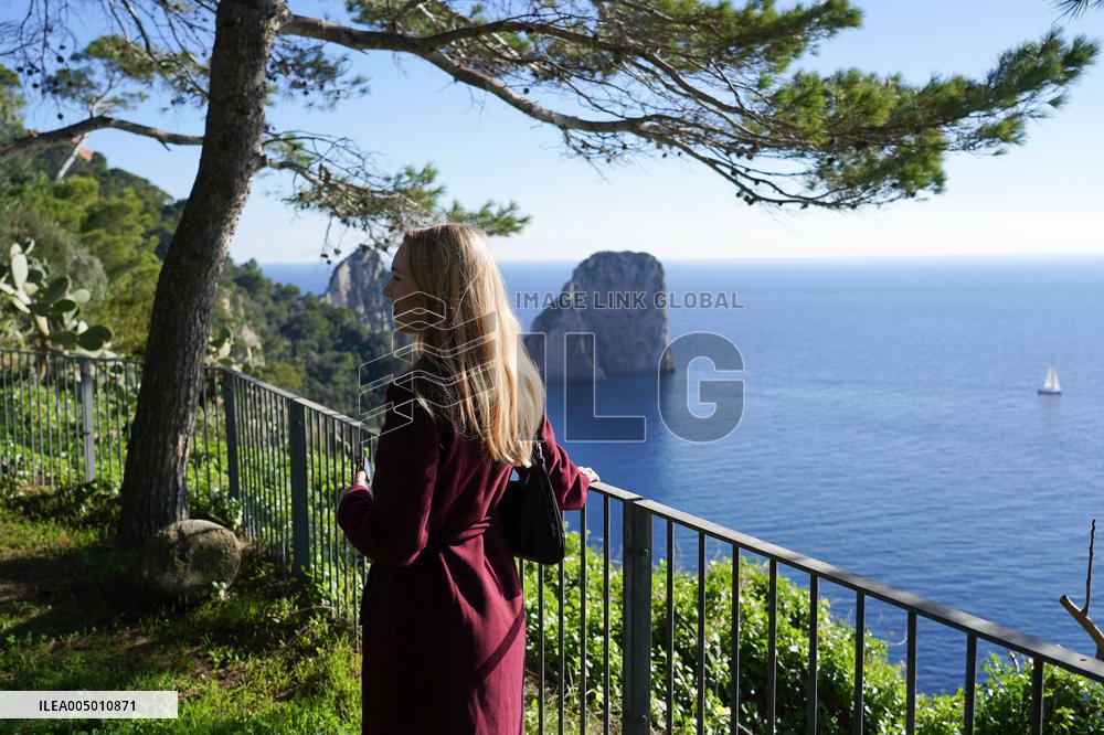 Alanah Bloor With Fred Topping At Capri Hollywood - Capri