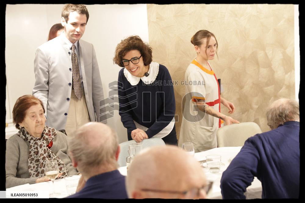 Exclusive - Rachida Dati At Jean Baptiste Carpeaux Retirement Home - Paris