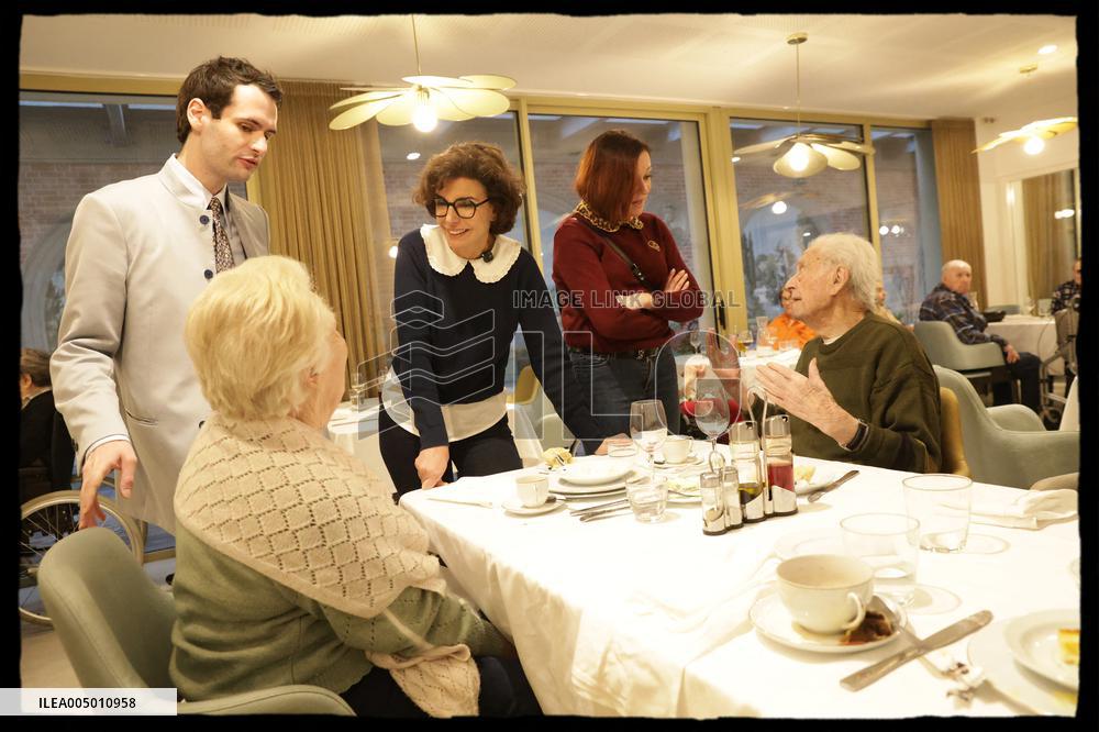 Exclusive - Rachida Dati At Jean Baptiste Carpeaux Retirement Home - Paris