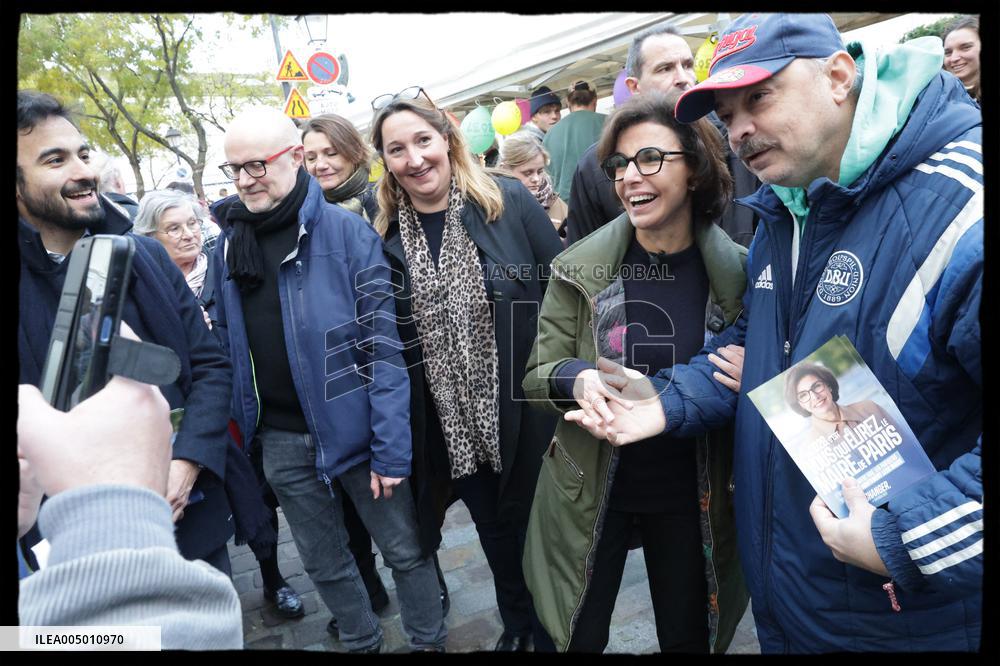 Exclusive - Rachida Dati At Montmartre Visit - Paris
