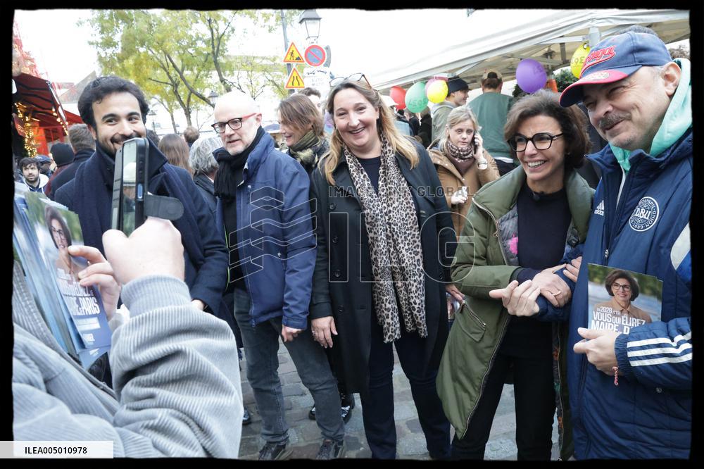 Exclusive - Rachida Dati At Montmartre Visit - Paris