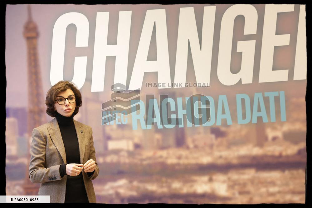 Exclusive - Rachida Dati At Campaign Headquarters - Paris