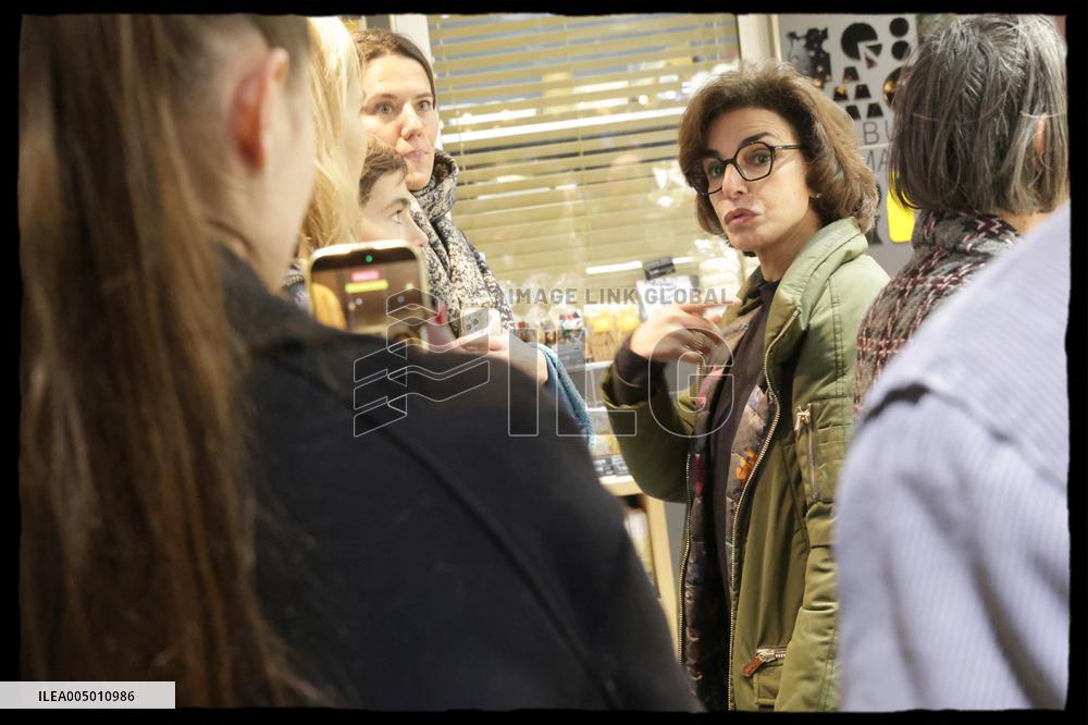 Exclusive - Rachida Dati At Montmartre Visit - Paris