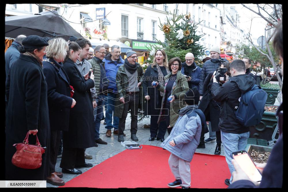 Exclusive - Rachida Dati At Montmartre Visit - Paris
