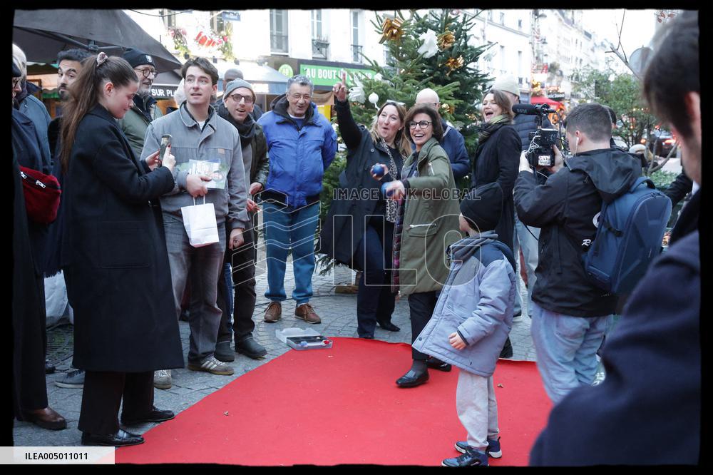 Exclusive - Rachida Dati At Montmartre Visit - Paris
