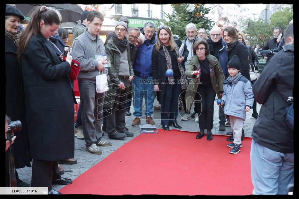 Exclusive - Rachida Dati At Montmartre Visit - Paris