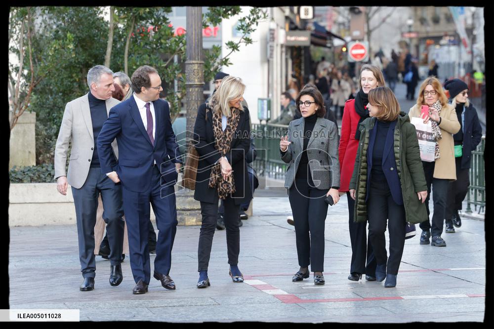 Exclusive - Rachida Dati At Hotel De Ville Parvis - Paris