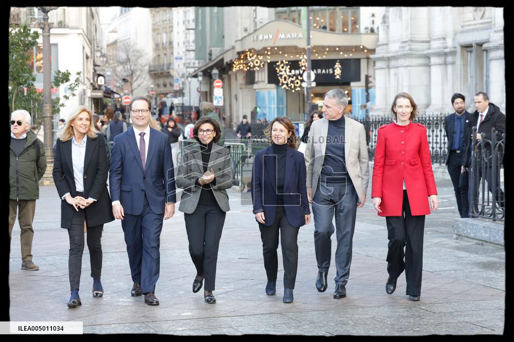 Exclusive - Rachida Dati At Hotel De Ville Parvis - Paris