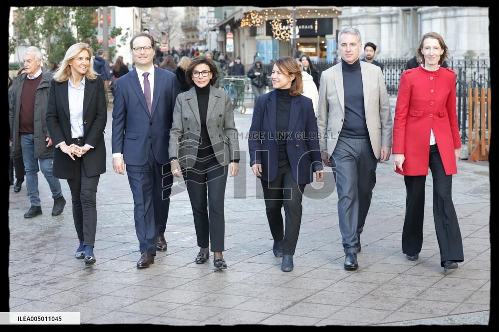 Exclusive - Rachida Dati At Hotel De Ville Parvis - Paris