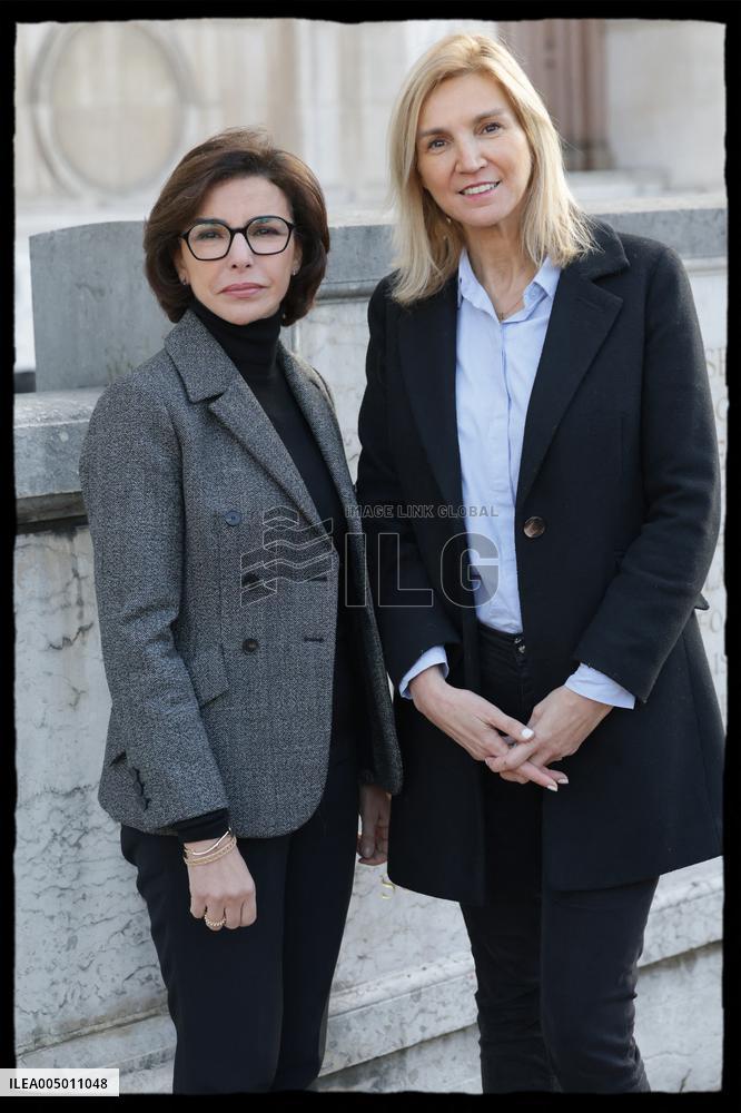 Exclusive - Rachida Dati At Hotel De Ville Parvis - Paris