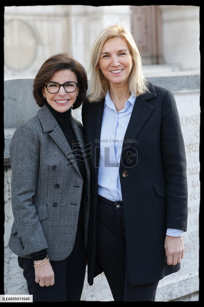 Exclusive - Rachida Dati At Hotel De Ville Parvis - Paris