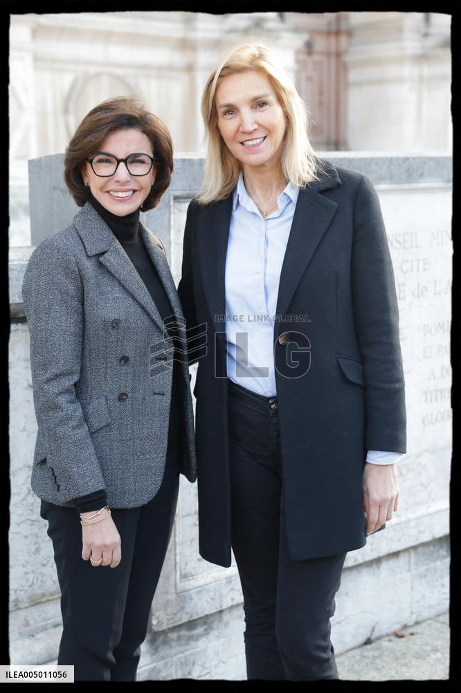 Exclusive - Rachida Dati At Hotel De Ville Parvis - Paris