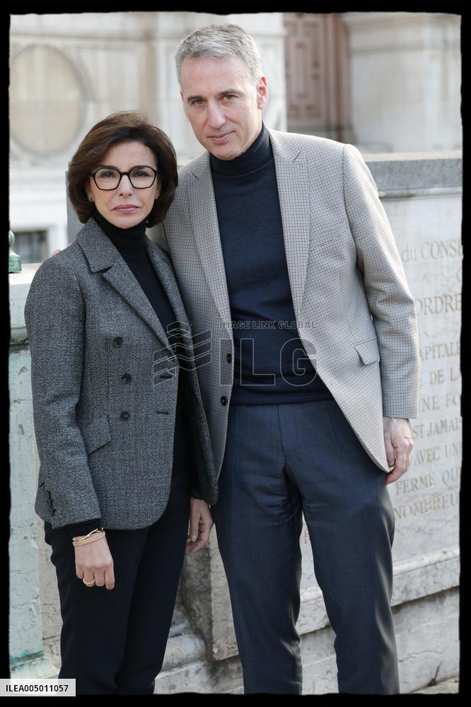 Exclusive - Rachida Dati At Hotel De Ville Parvis - Paris
