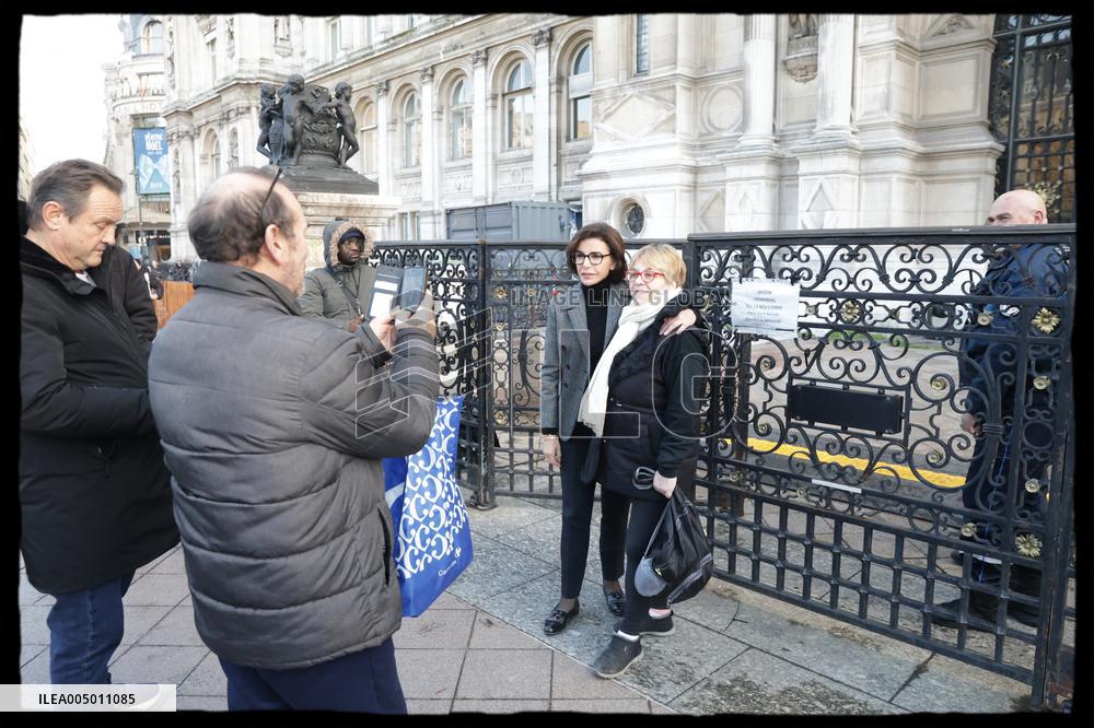 Exclusive - Rachida Dati At Hotel De Ville Parvis - Paris