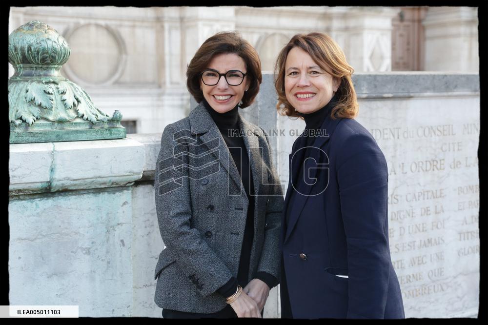 Exclusive - Rachida Dati At Hotel De Ville Parvis - Paris