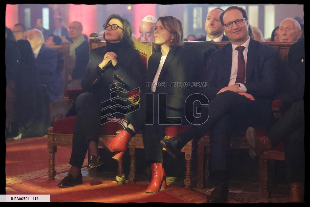 Rachida Dati At Grande Synagogue De La Victoire - Paris