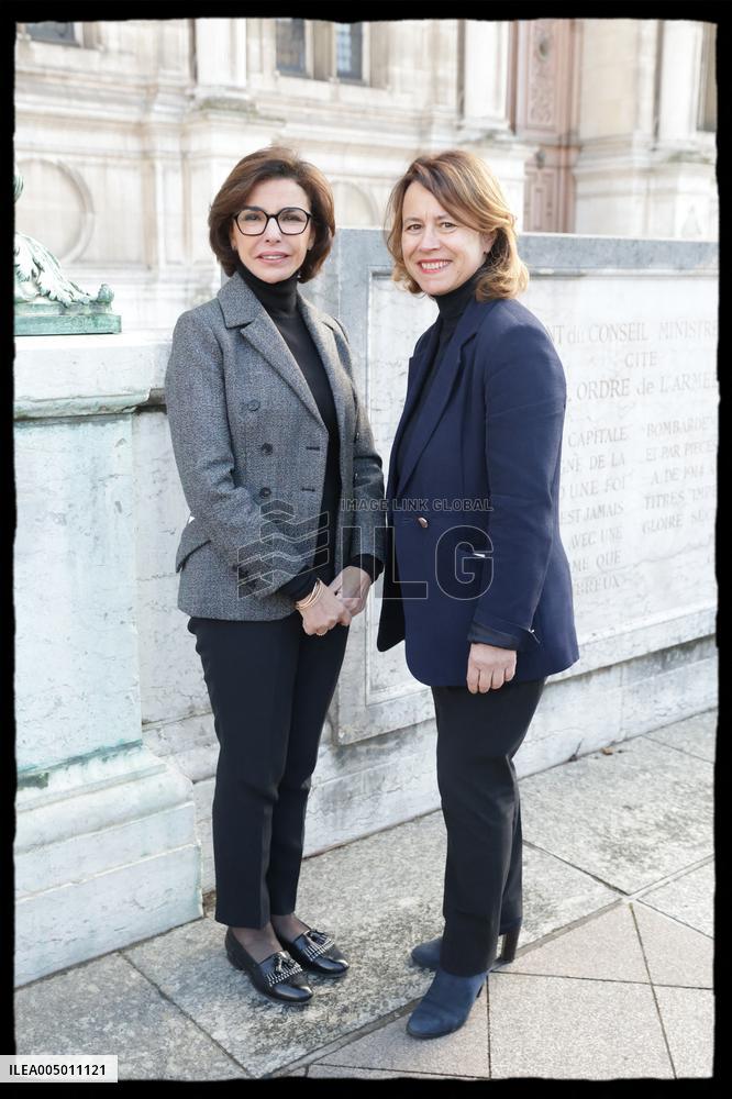 Exclusive - Rachida Dati At Hotel De Ville Parvis - Paris