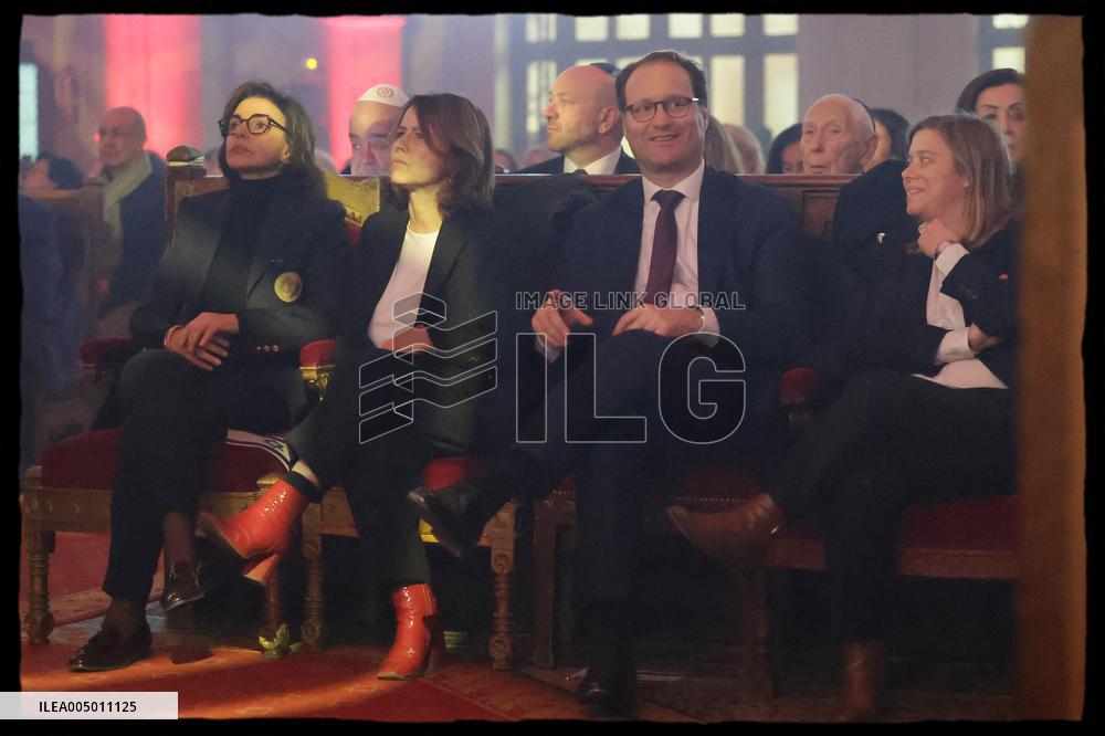 Rachida Dati At Grande Synagogue De La Victoire - Paris