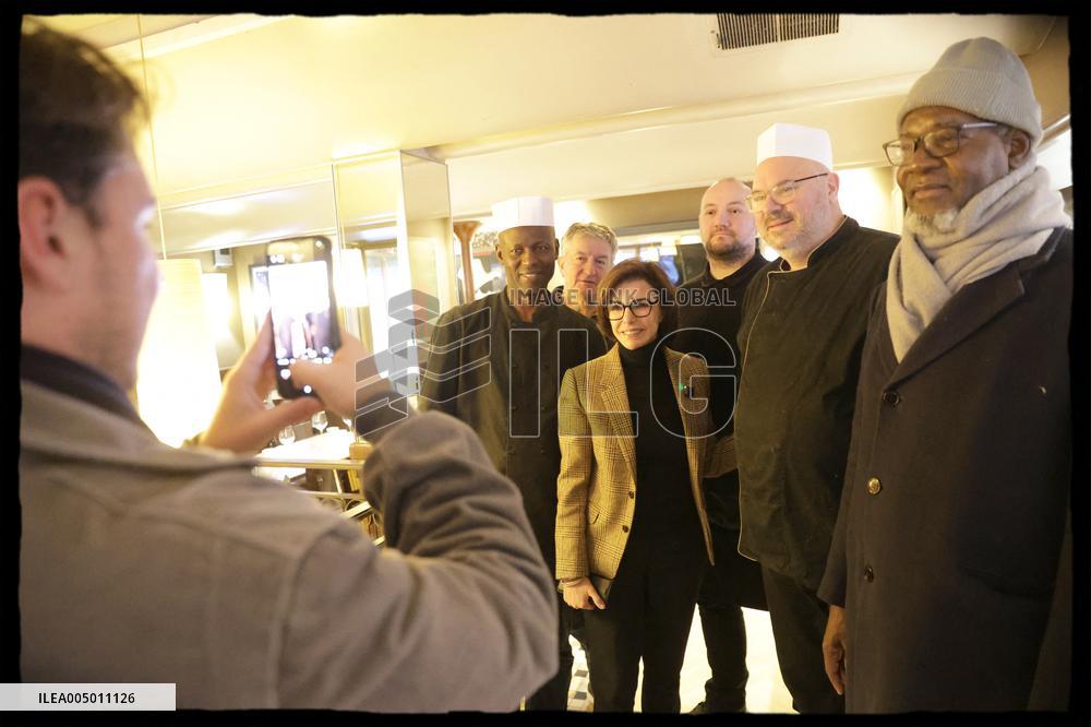 Exclusive - Rachida Dati At Avenue General Leclerc Visit - Paris