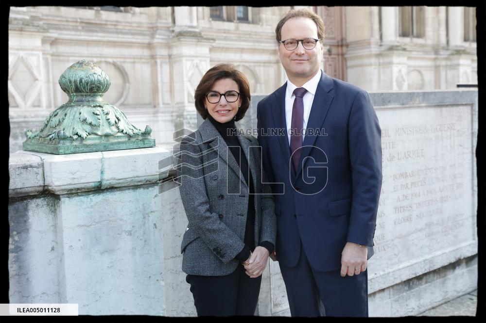Exclusive - Rachida Dati At Hotel De Ville Parvis - Paris