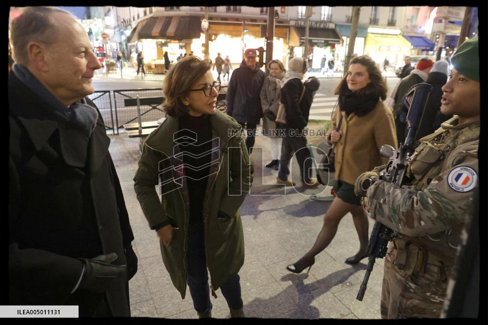 Exclusive - Rachida Dati At Christmas Family Mass - Paris