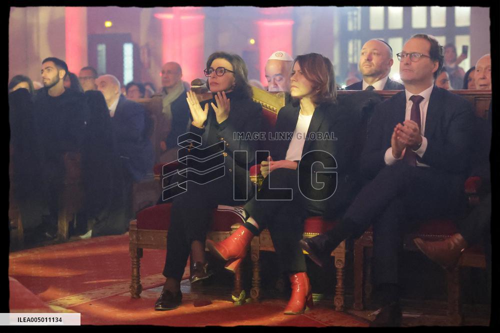 Rachida Dati At Grande Synagogue De La Victoire - Paris