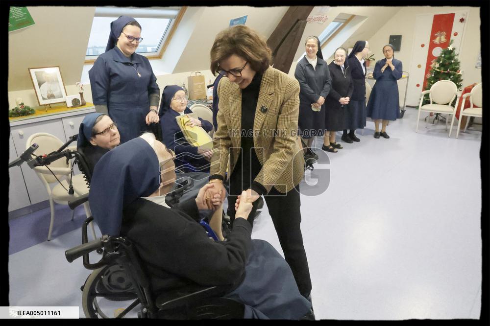 Exclusive - Rachida Dati Meets With Nuns - Paris