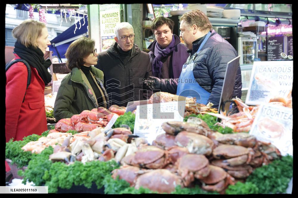 Exclusive - Rachida Dati At Avenue General Leclerc Visit - Paris