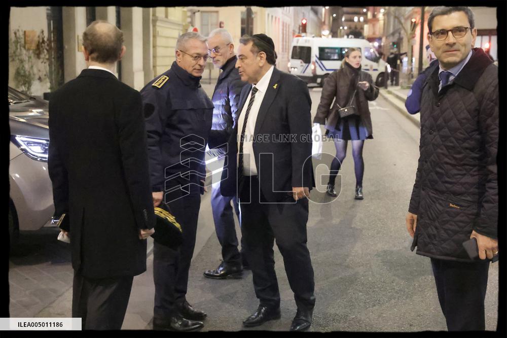 Rachida Dati At Grande Synagogue De La Victoire - Paris