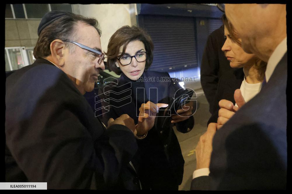 Rachida Dati At Grande Synagogue De La Victoire - Paris