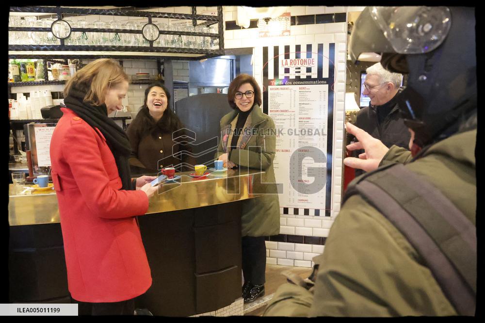 Exclusive - Rachida Dati At Avenue General Leclerc Visit - Paris