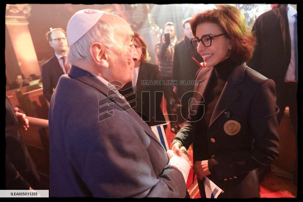 Rachida Dati At Grande Synagogue De La Victoire - Paris
