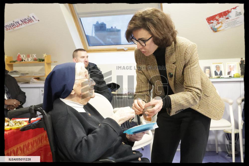 Exclusive - Rachida Dati Meets With Nuns - Paris