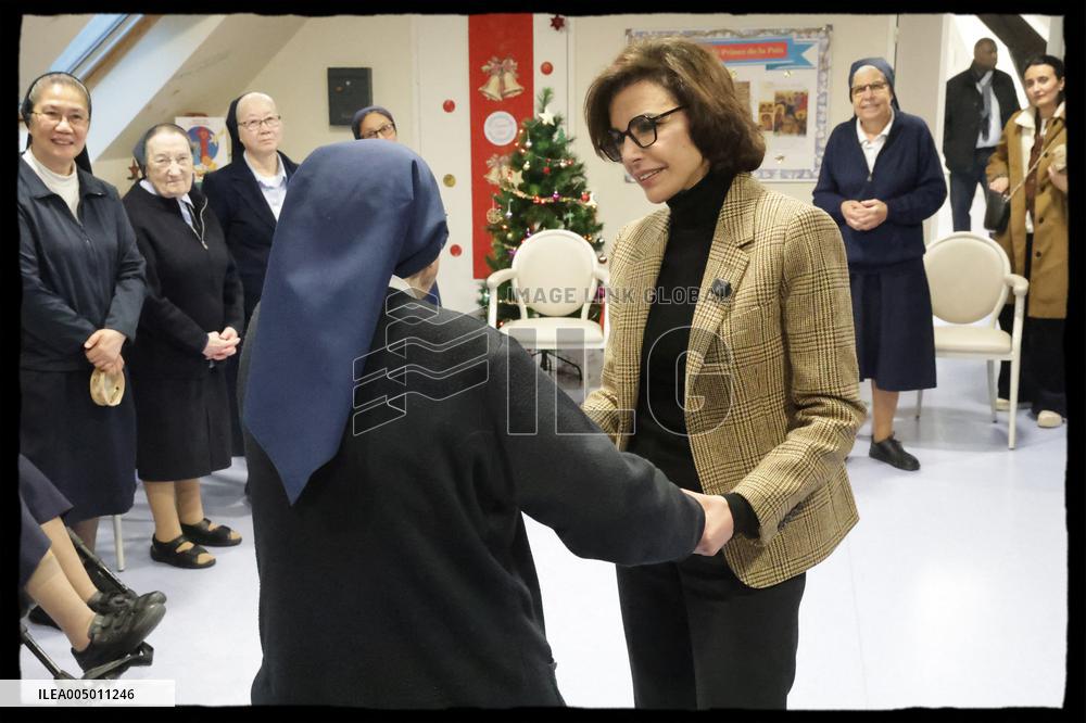 Exclusive - Rachida Dati Meets With Nuns - Paris